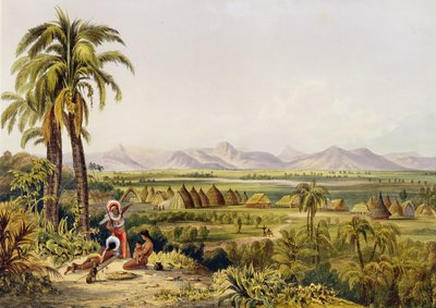 Pirara e Lago Amucu, Il Sito di Eldorado, stampato da Georges Barnard, da 